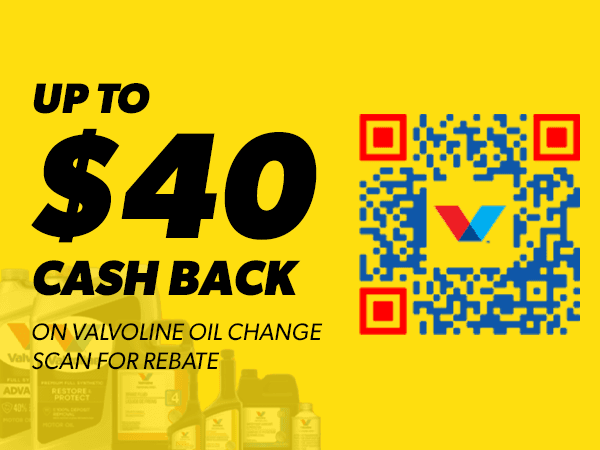 Valvoline up to 40 off