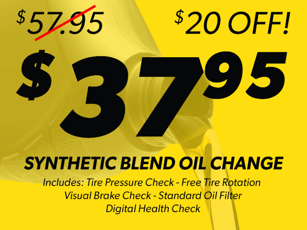 37.95 Synthetic Blend Oil Change