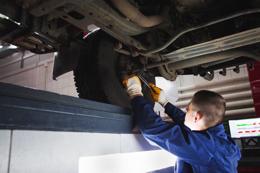 tires inspection, car bounces when driving