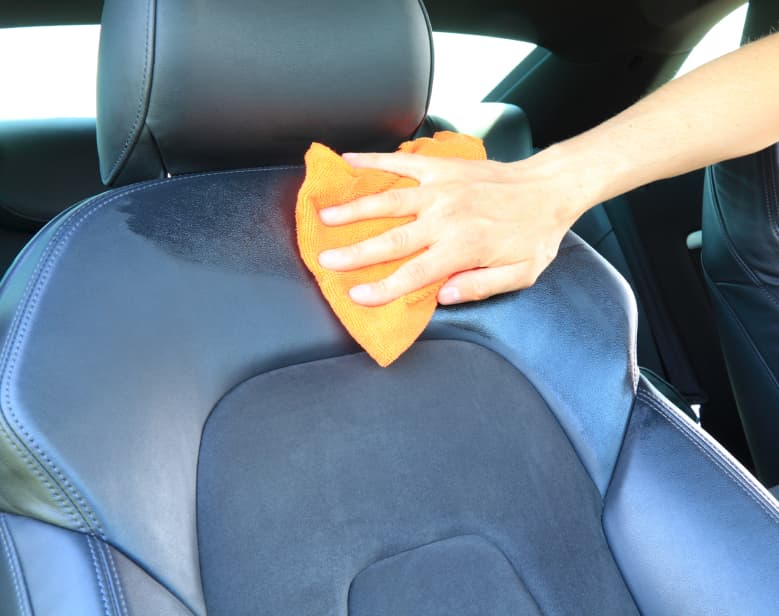 how to clean leather car seats