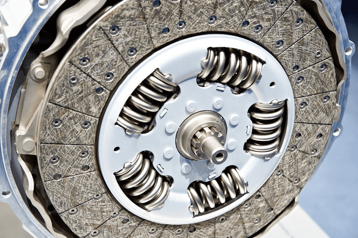 A completed clutch replacement done at an auto repair shop