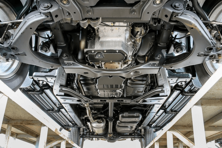 The power steering and chassis of a vehicle